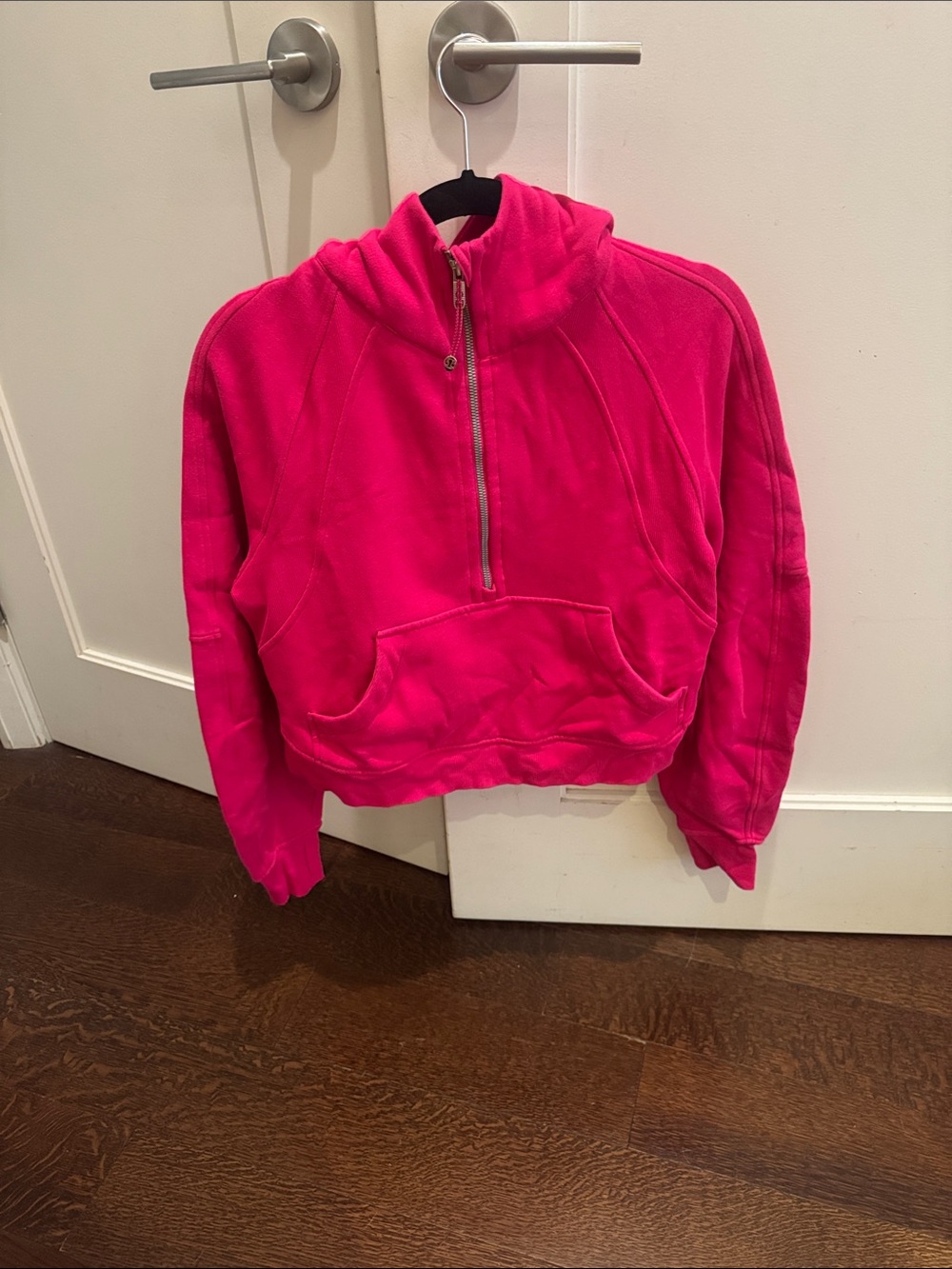Women’s Hot Pink Half-Zip Pullover Sweater